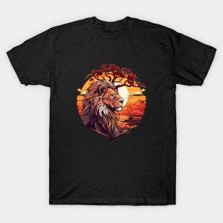 Lion Safari Animal Beauty Nature Wildlife Discovery T-Shirt